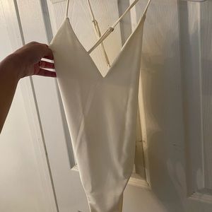 Crisscross back strap bodysuit